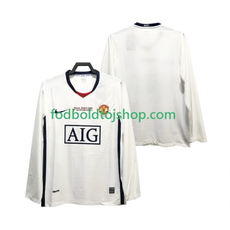 Manchester United Champions League 2008 2009 Retro Udebane trøje L/S